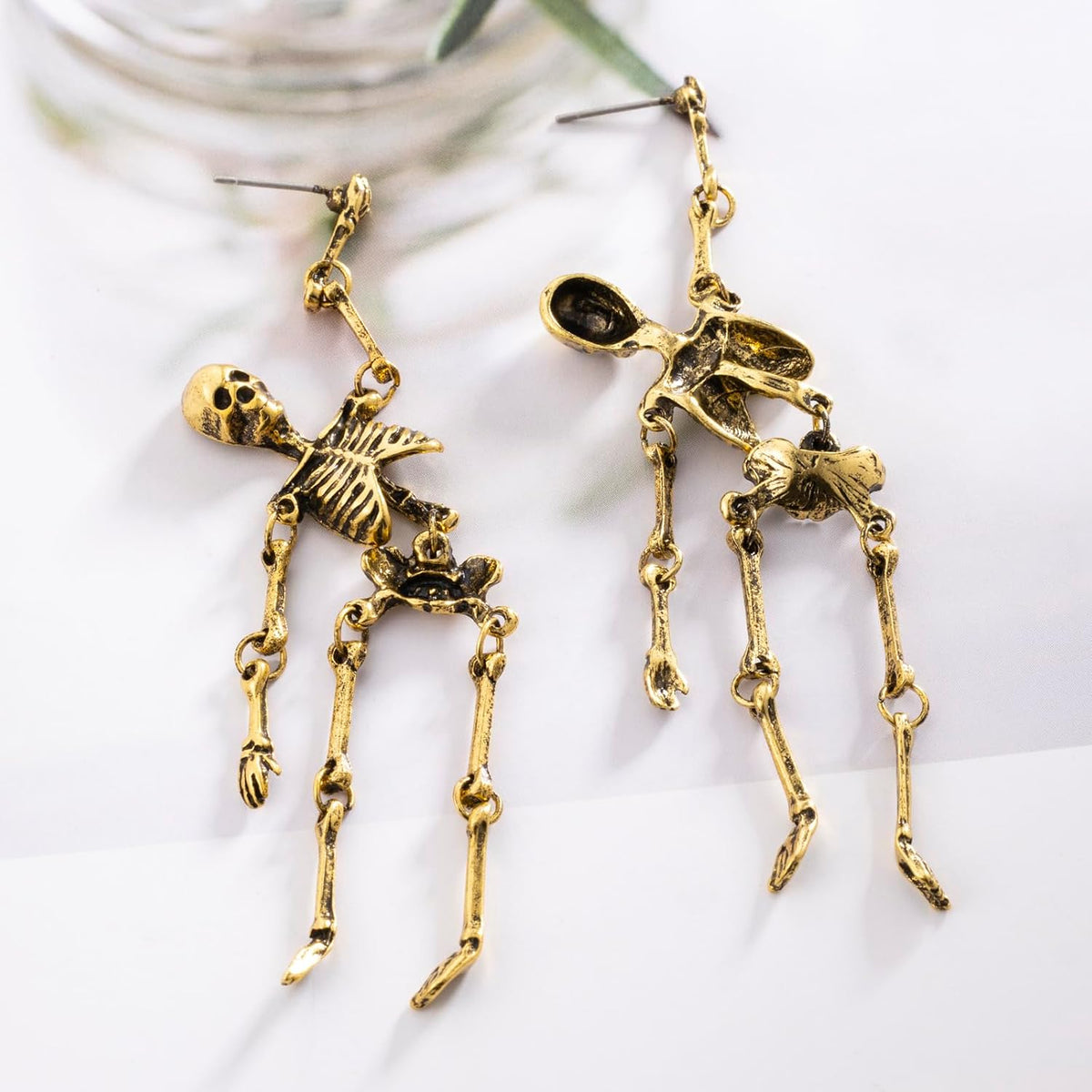 Halloween Earrings for Women Gothic Punk Skull Halloween Jewelry