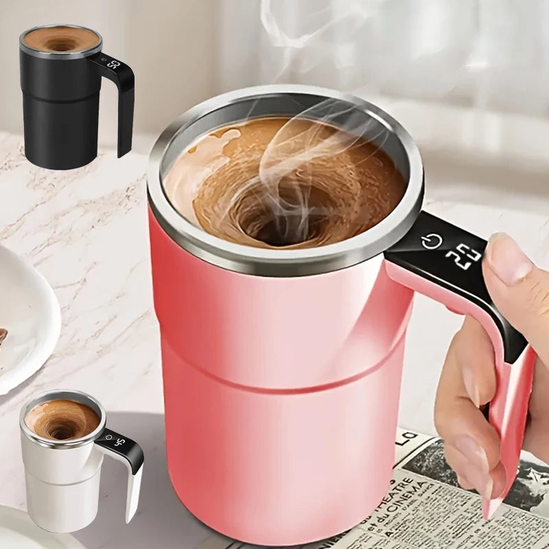 Revolutionary Smart Temperature Control Automatic Stirring Coffee Cup - Your Ultimate Rechargeable & Portable Travel Mug