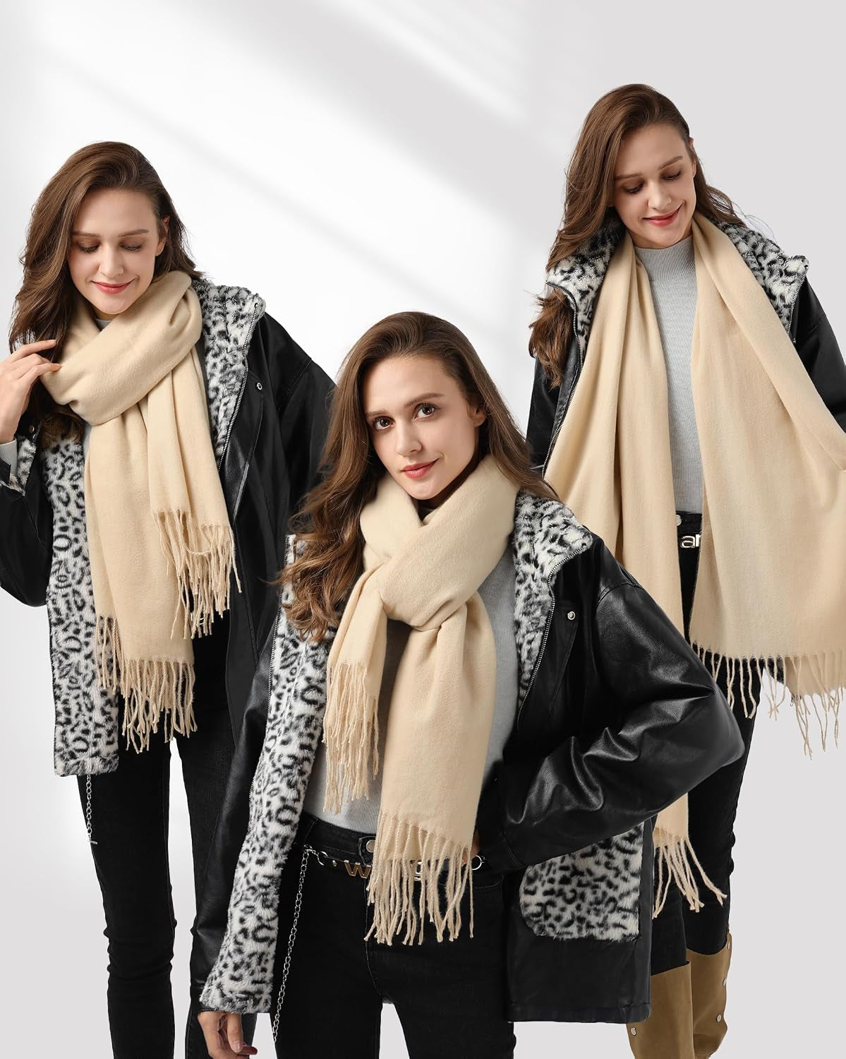 🧣✨ Cozy Luxe Winter Scarf for Women – Soft Blanket Wrap, Elegant Shawl & Chic Cold-Weather Accessory 🤎❄️