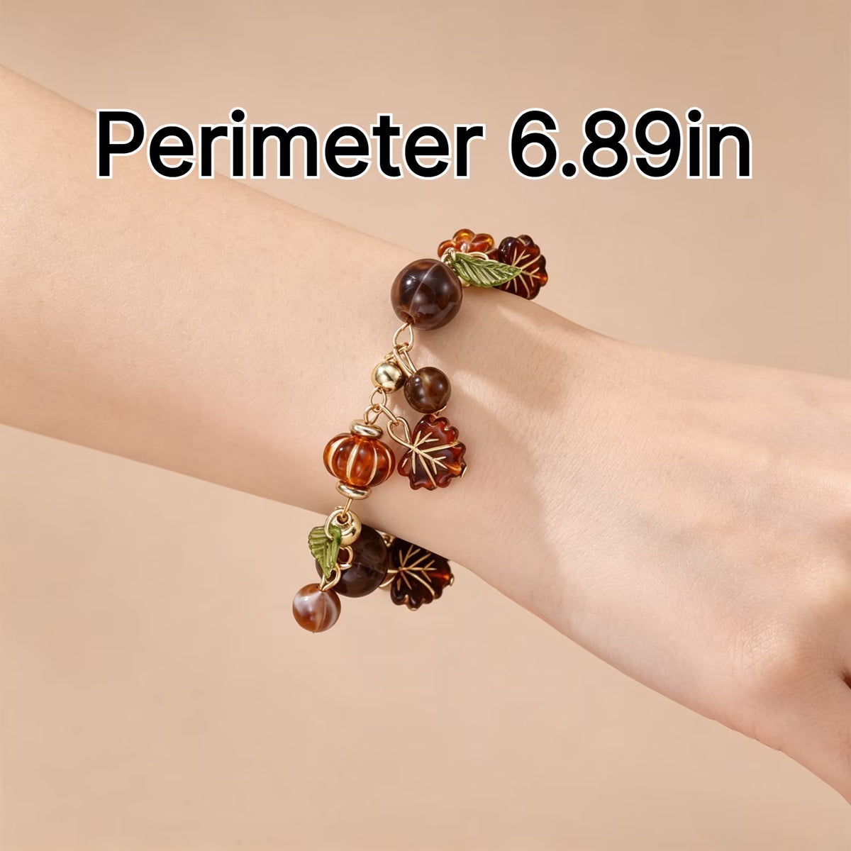 ๐โจ Autumn Glow โ Maple Leaf Charm Bracelet for Fall & Thanksgiving ๐งก๐ซ