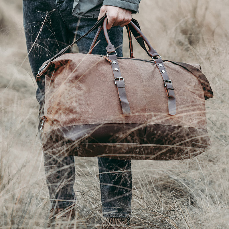 π§³β¨ Pack. Go. Explore. β Menβs Canvas Travel & Gym Duffel Bag πͺπ½π