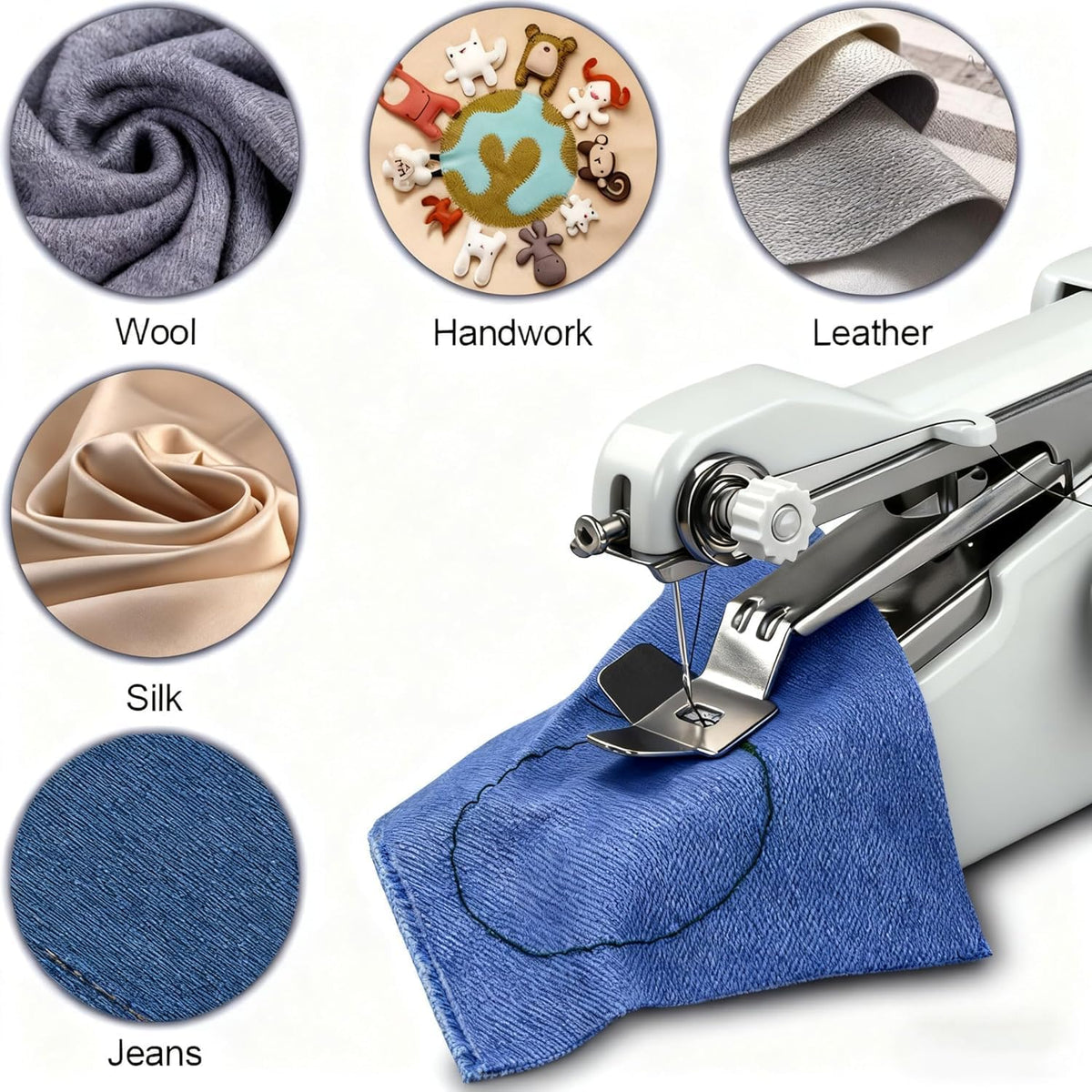 🧵✨Stitch It Anywhere – Mini Portable Electric Sewing Machine & DIY Repair Kit