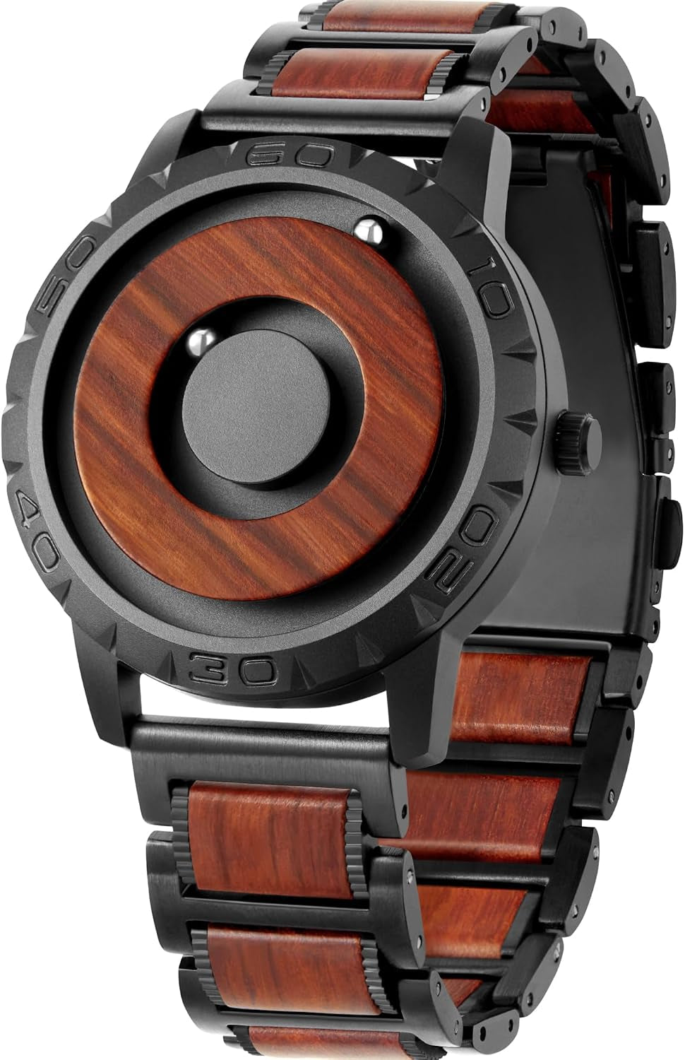 ⌚ Magnetic Floating Ball Watch – 40mm Swiss Quartz Statement Timepiece
