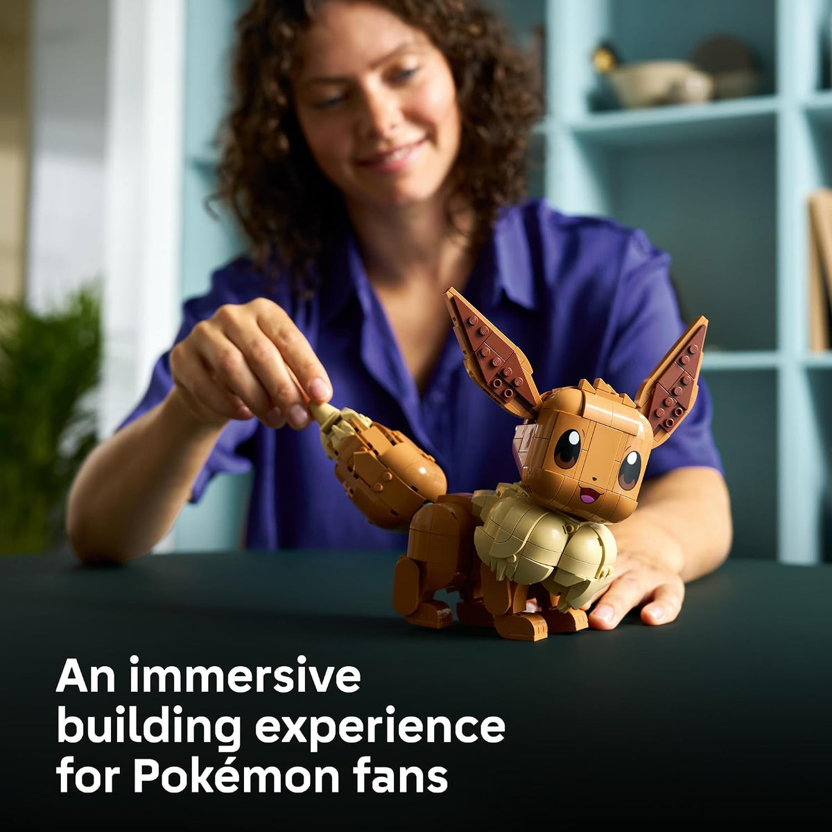 🧸🤎 LEGO Pokémon Eevee (72151) – Collectible Building Set & Adorable Pokémon Display Model ✨🎮