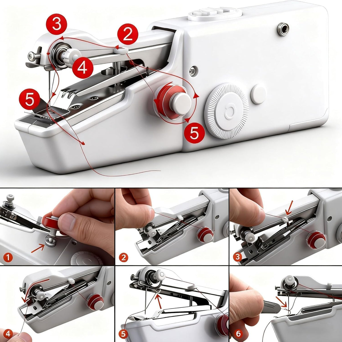 🧵✨Stitch It Anywhere – Mini Portable Electric Sewing Machine & DIY Repair Kit