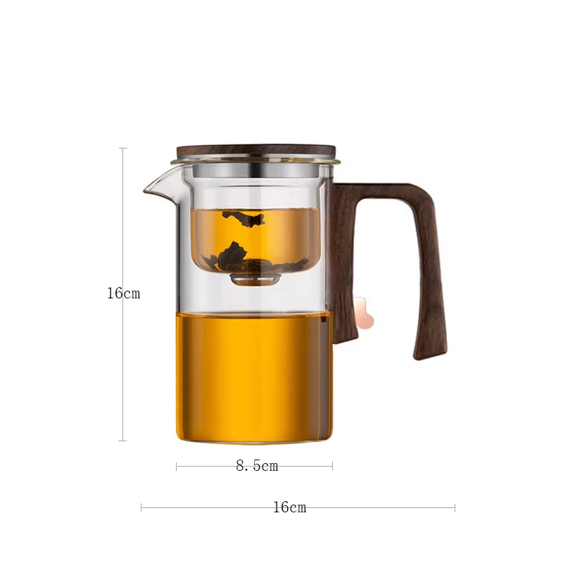 🍵✨ Steep. Click. Sip. – Magnetic Glass Tea Pot with One-Touch Tea Separation 🌿