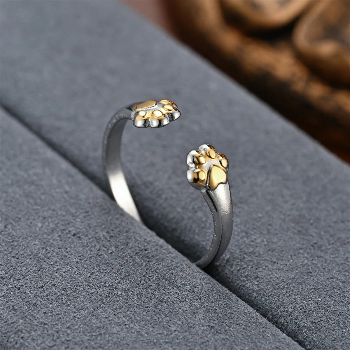 Cat Claw Statement Ring – Adjustable Stainless Steel Jewelry 🐈⬛✨