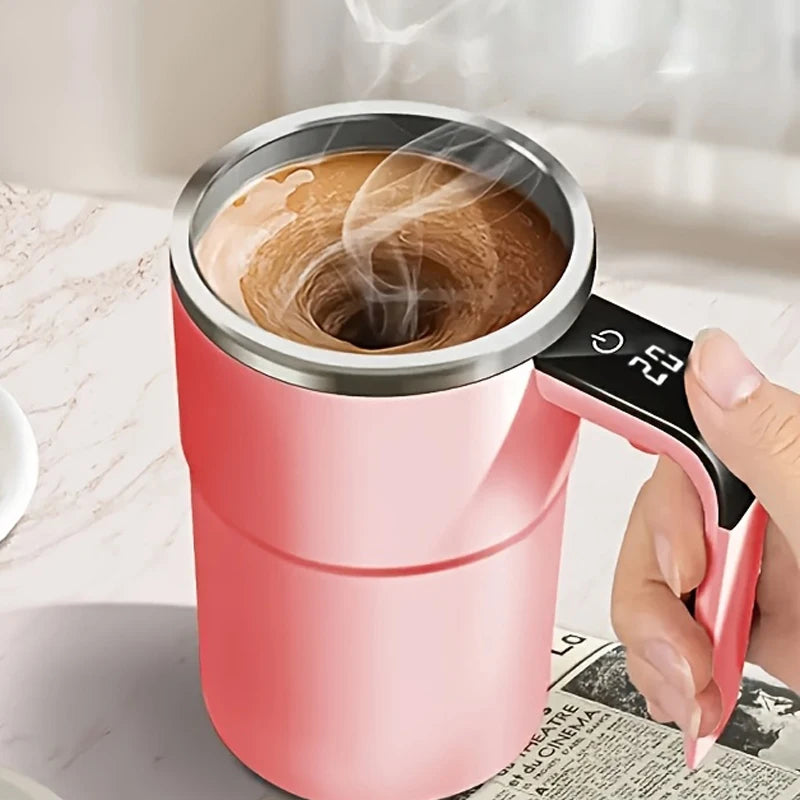 Revolutionary Smart Temperature Control Automatic Stirring Coffee Cup - Your Ultimate Rechargeable & Portable Travel Mug
