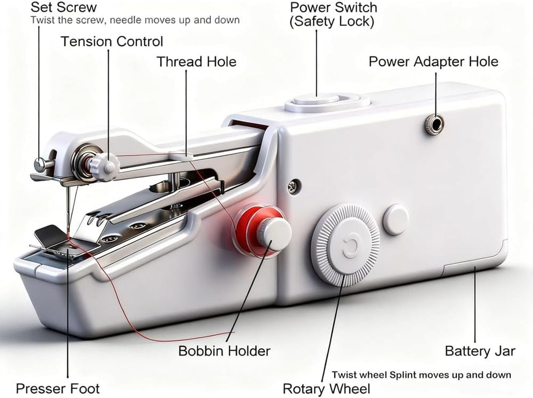 🧵✨Stitch It Anywhere – Mini Portable Electric Sewing Machine & DIY Repair Kit