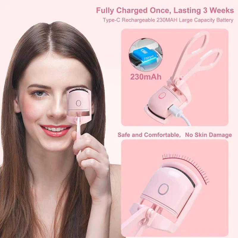 👁️✨ Ultraglow Electric Eyelash Curler – Long-Lasting Lift & Beautifully Defined Lashes 💕💄