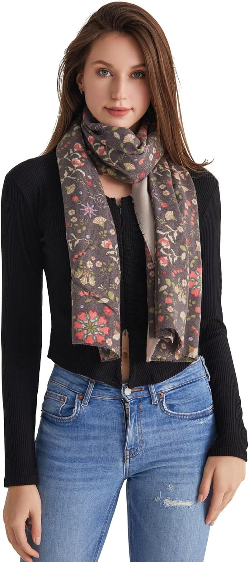 🧣✨ Classic Luxe Scarf for Women – Super-Soft Pashmina-Style Shawl & Elegant Evening Wrap 💕🌸