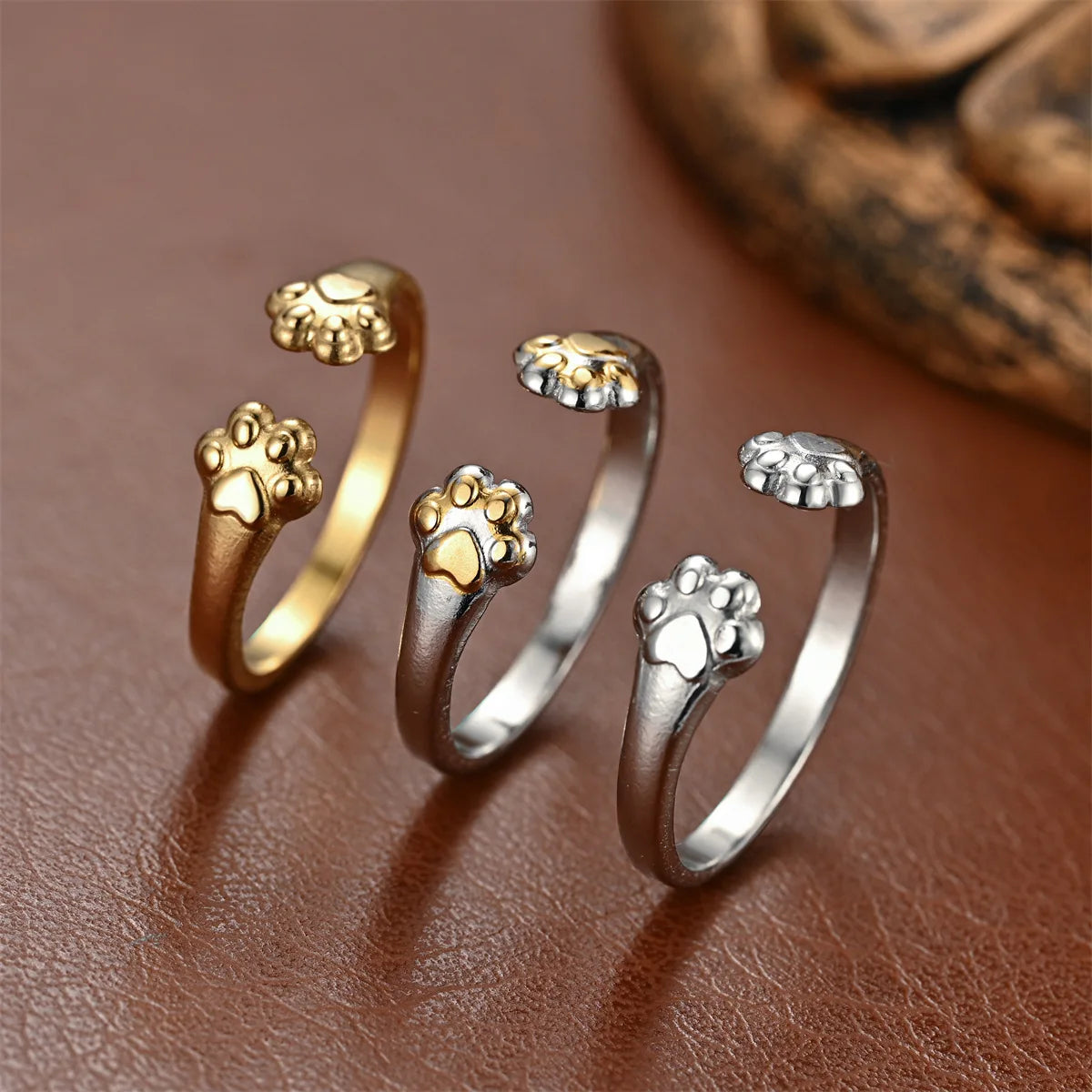 Cat Claw Statement Ring – Adjustable Stainless Steel Jewelry 🐈‍⬛✨