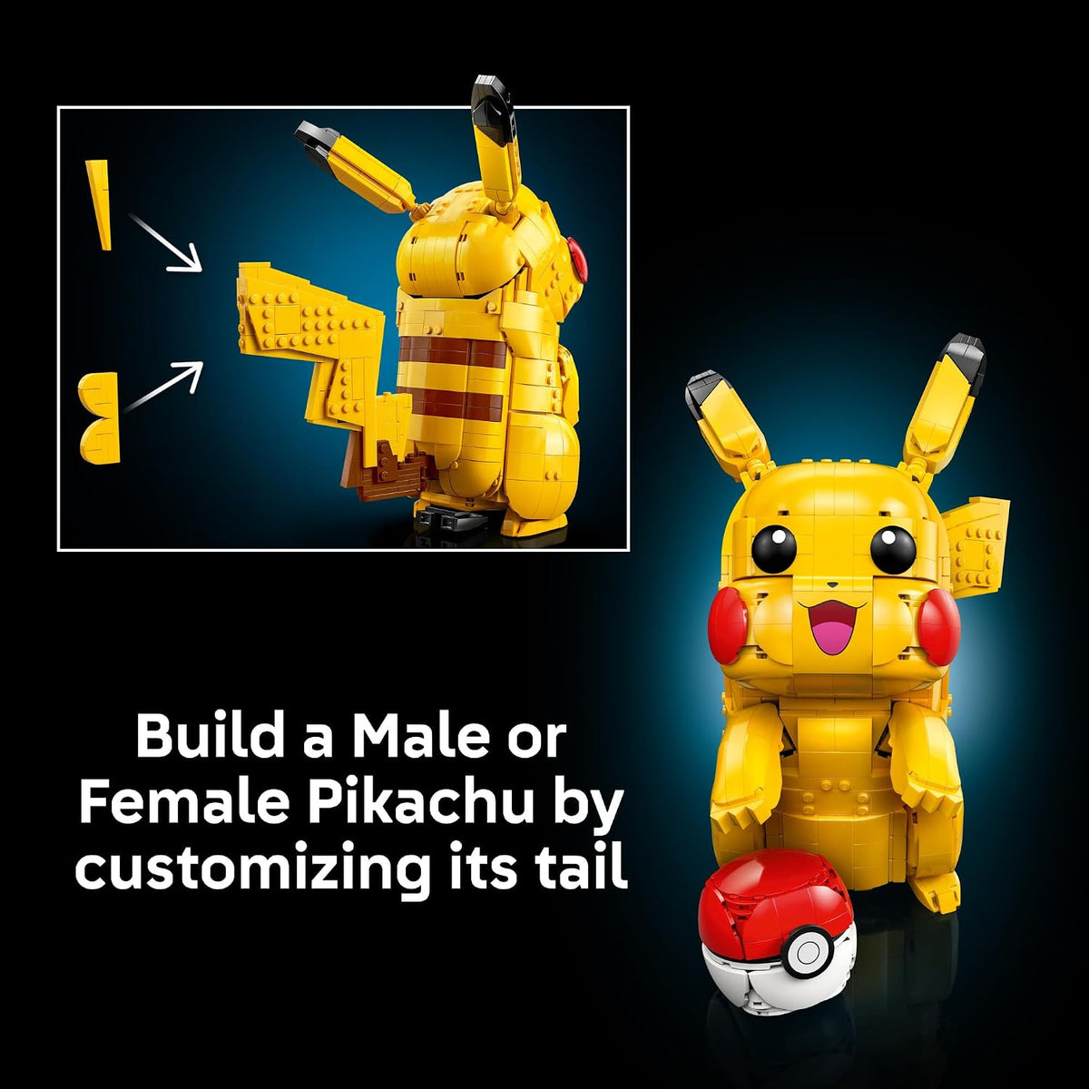 ⚡❤️ LEGO Pokémon Pikachu and Poké Ball (72152) – Collectible Building Set & Iconic Pokémon Display Model 🎮✨