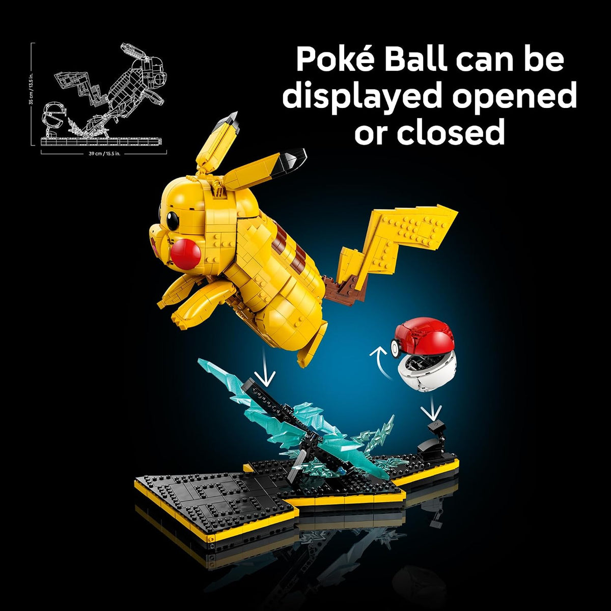 ⚡❤️ LEGO Pokémon Pikachu and Poké Ball (72152) – Collectible Building Set & Iconic Pokémon Display Model 🎮✨