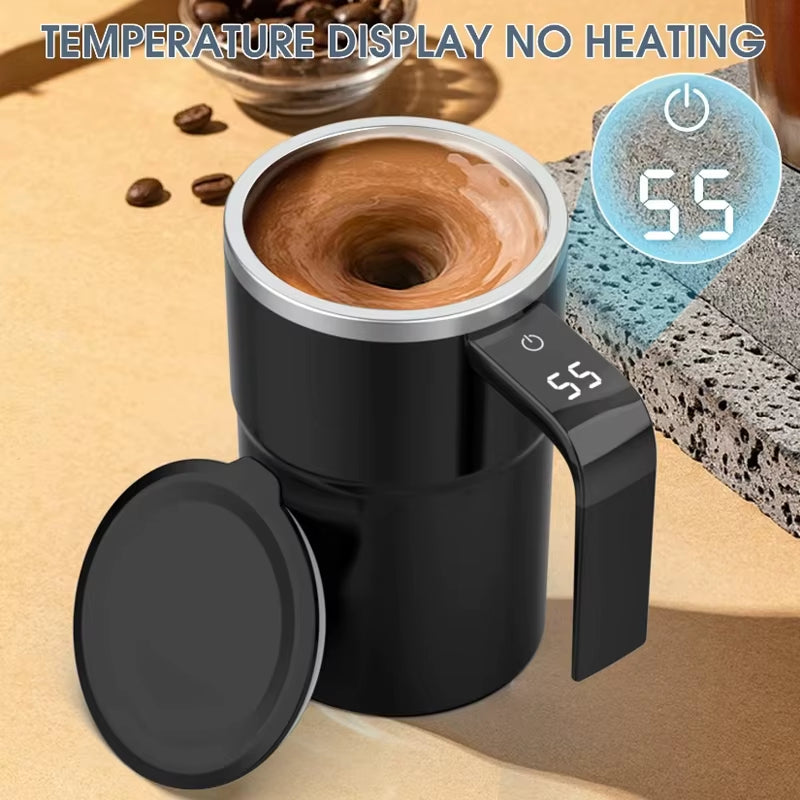 Revolutionary Smart Temperature Control Automatic Stirring Coffee Cup - Your Ultimate Rechargeable & Portable Travel Mug