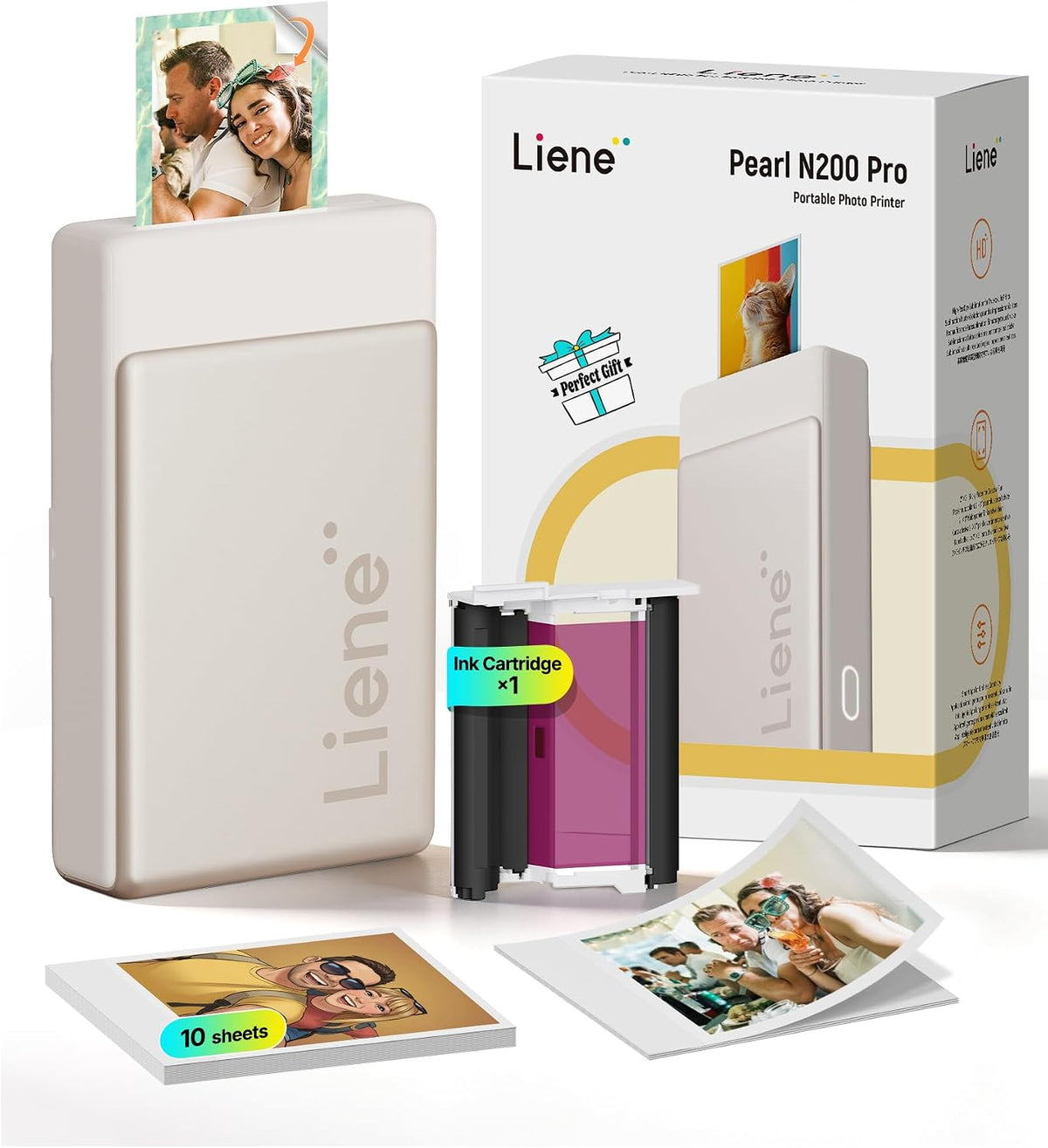 ✨ Pearl N200 Pro Mini Photo Printer – Portable Bluetooth Sticker Printer for iPhone & Smartphone
