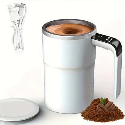 Revolutionary Smart Temperature Control Automatic Stirring Coffee Cup - Your Ultimate Rechargeable & Portable Travel Mug