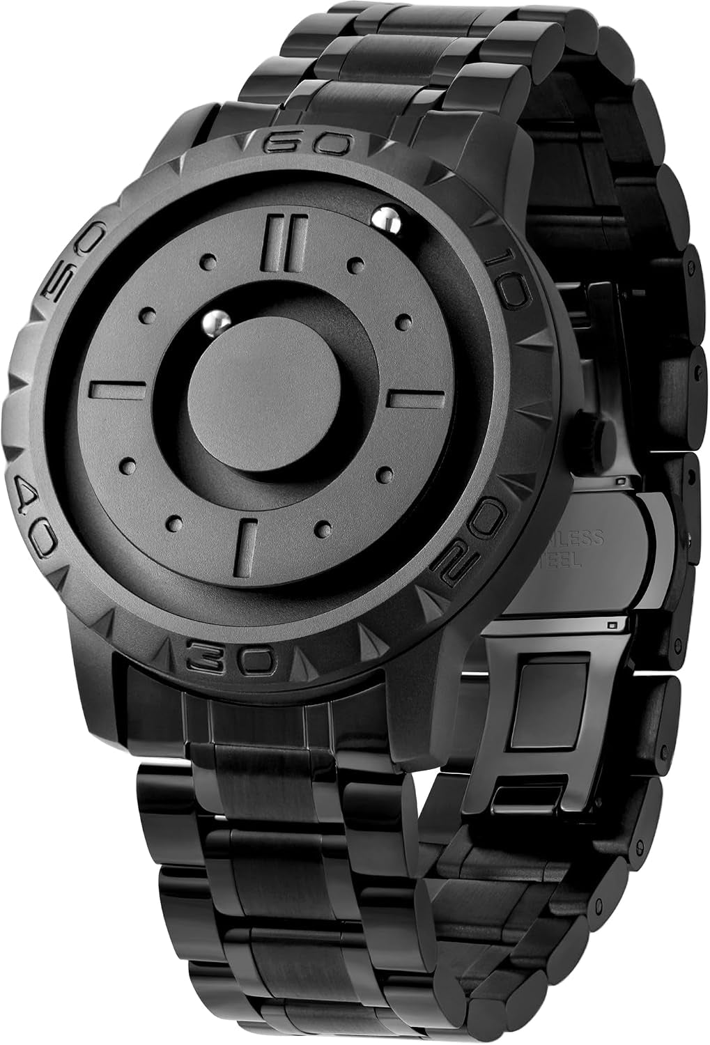 ⌚ Magnetic Floating Ball Watch – 40mm Swiss Quartz Statement Timepiece