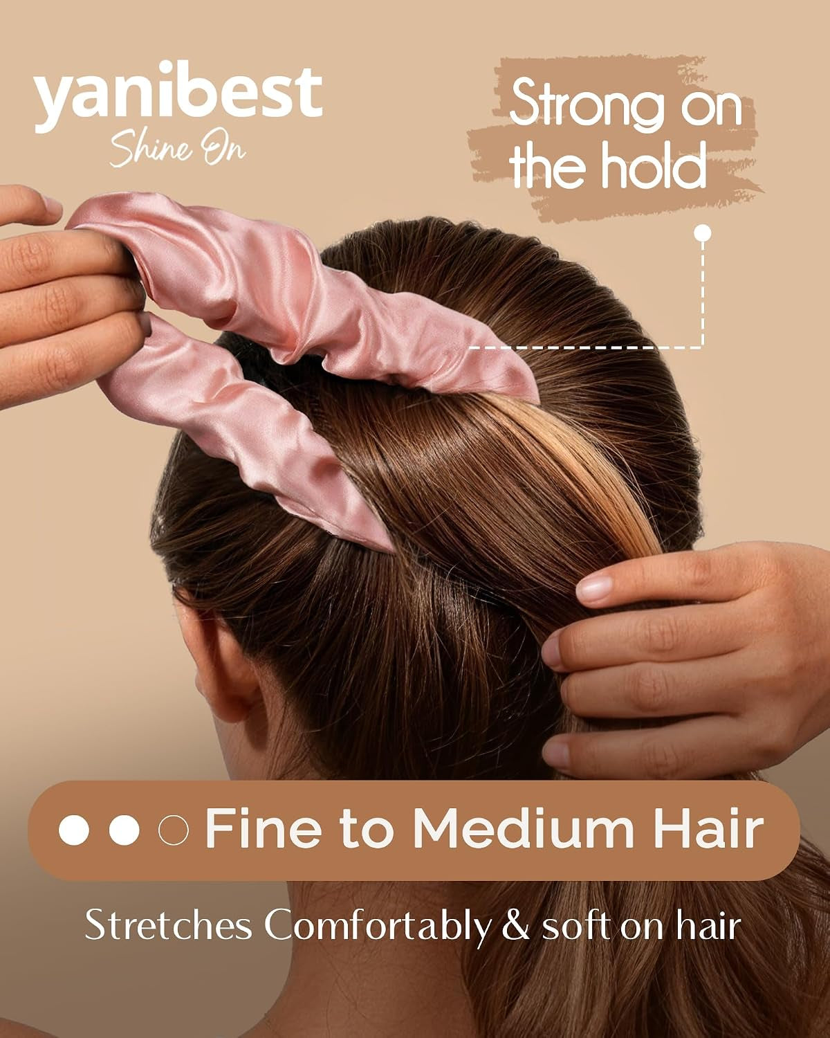 🎀✨ Silky Chic – 8-Piece Satin Scrunchie Set for Effortless, Elegant Hairstyles 💕💫