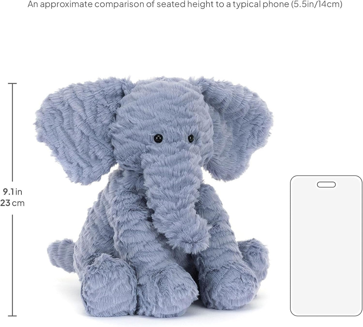 🐘💙 Fuddlewuddle Elephant – 9” Ultra-Soft Plush Stuffed Animal & Adorable Gift 🧸✨