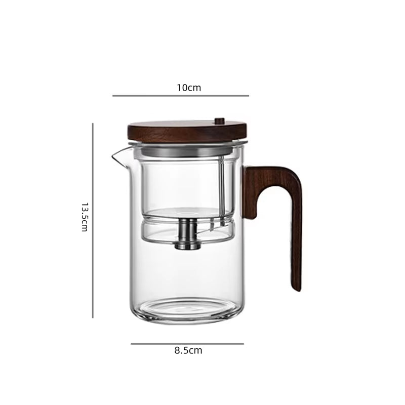 🍵✨ Steep. Click. Sip. – Magnetic Glass Tea Pot with One-Touch Tea Separation 🌿