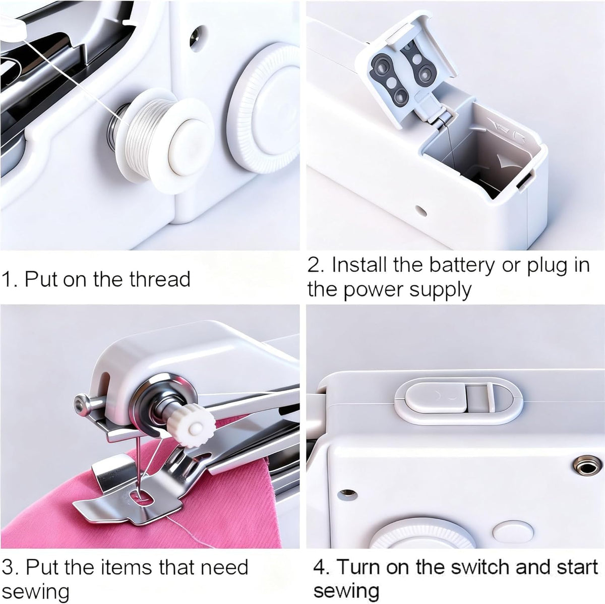 🧵✨Stitch It Anywhere – Mini Portable Electric Sewing Machine & DIY Repair Kit