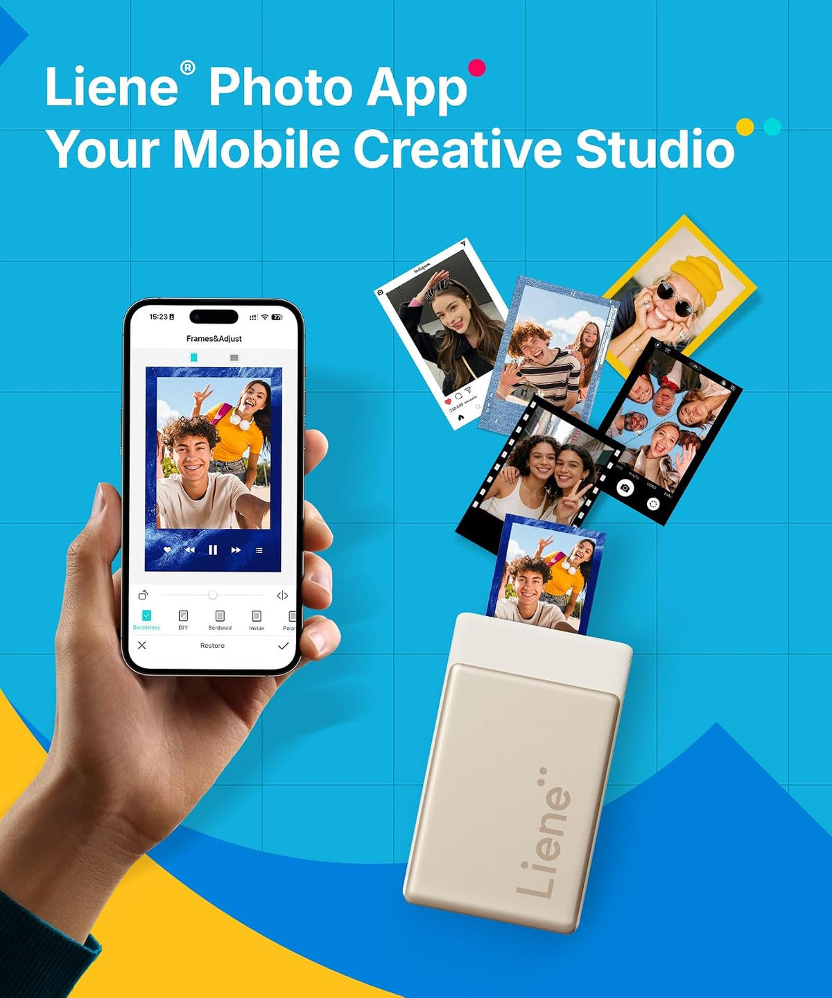 ✨ Pearl N200 Pro Mini Photo Printer – Portable Bluetooth Sticker Printer for iPhone & Smartphone