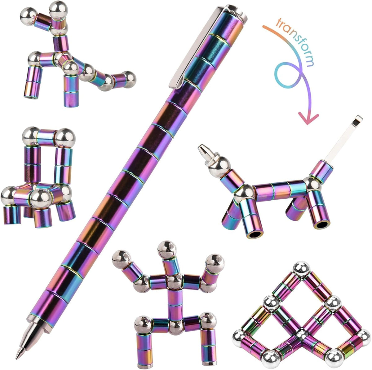🧲 Magnetic Fidget Pen – Satisfying Desk Gadget & Stress-Relief Toy