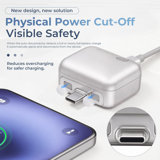 140W Smart Charger – Auto-Disconnect Fast Charging Adapter with Battery Protection ⚡