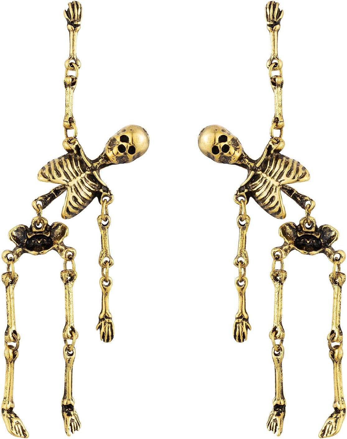 Halloween Earrings for Women Gothic Punk Skull Halloween Jewelry