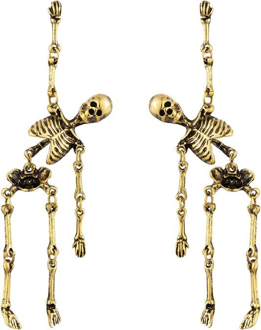 Halloween Earrings for Women Gothic Punk Skull Halloween Jewelry