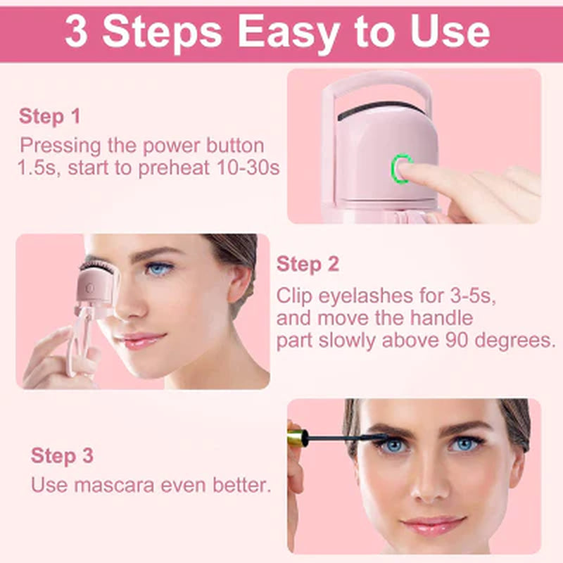 👁️✨ Ultraglow Electric Eyelash Curler – Long-Lasting Lift & Beautifully Defined Lashes 💕💄