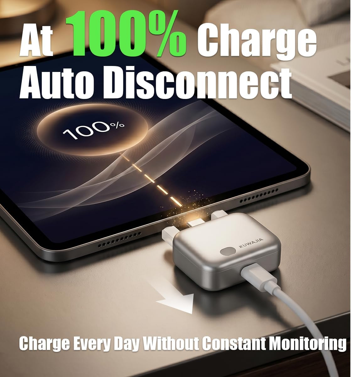 140W Smart Charger – Auto-Disconnect Fast Charging Adapter with Battery Protection ⚡