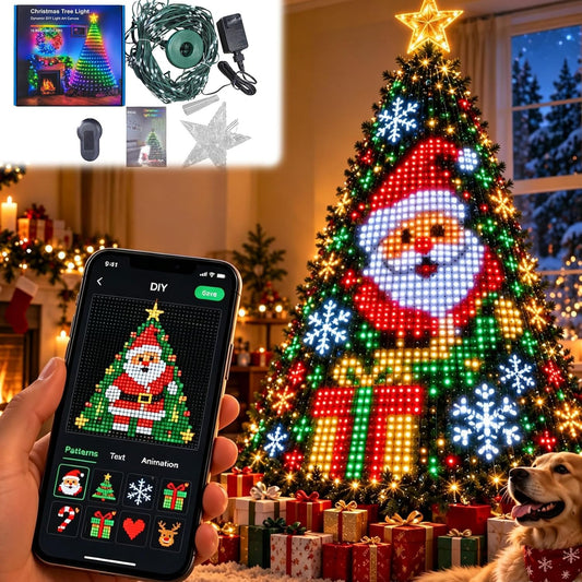🎄✨ Pixel Magic – 7Ft Smart Animated Christmas Tree with DIY LED Light Shows 🎅�