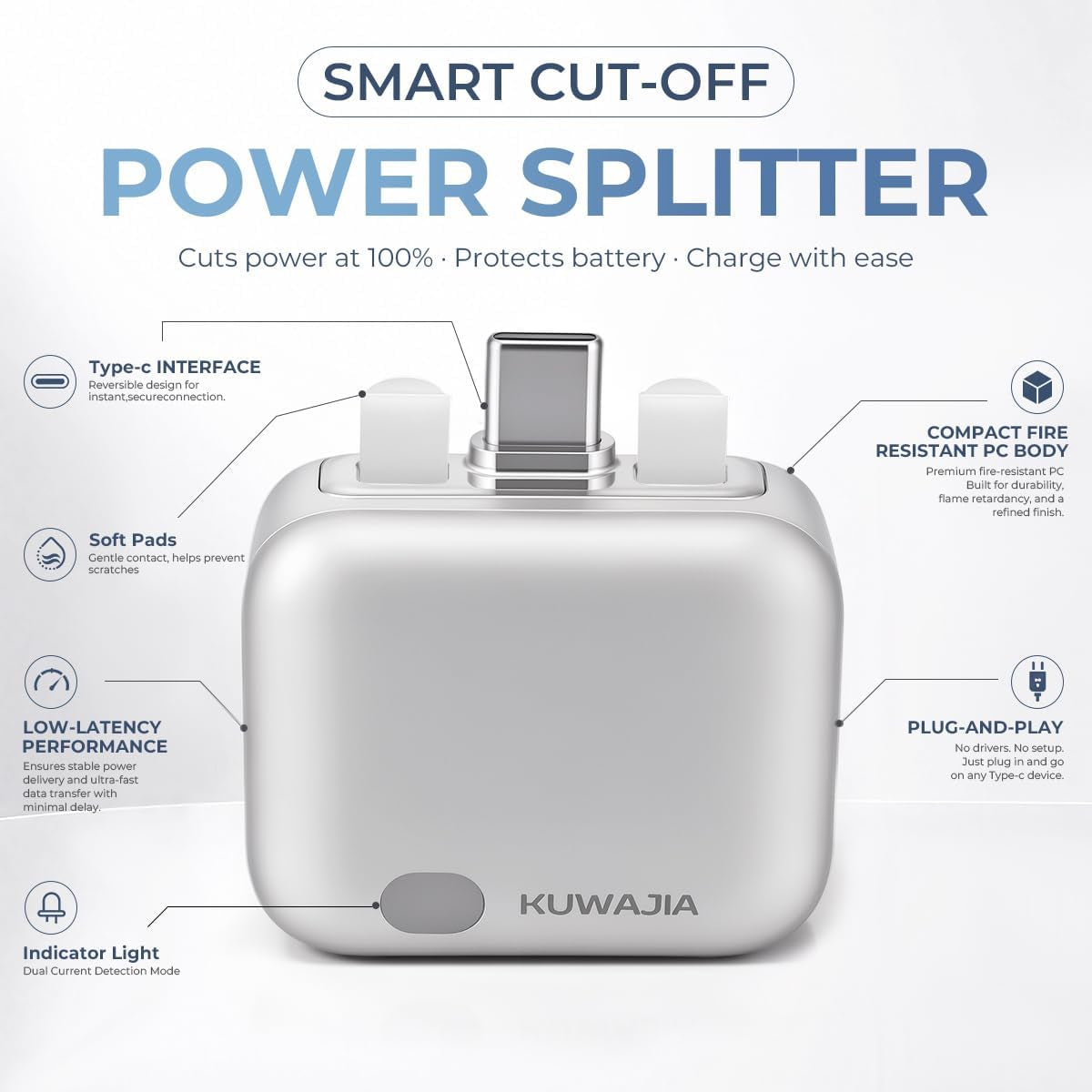 140W Smart Charger – Auto-Disconnect Fast Charging Adapter with Battery Protection ⚡