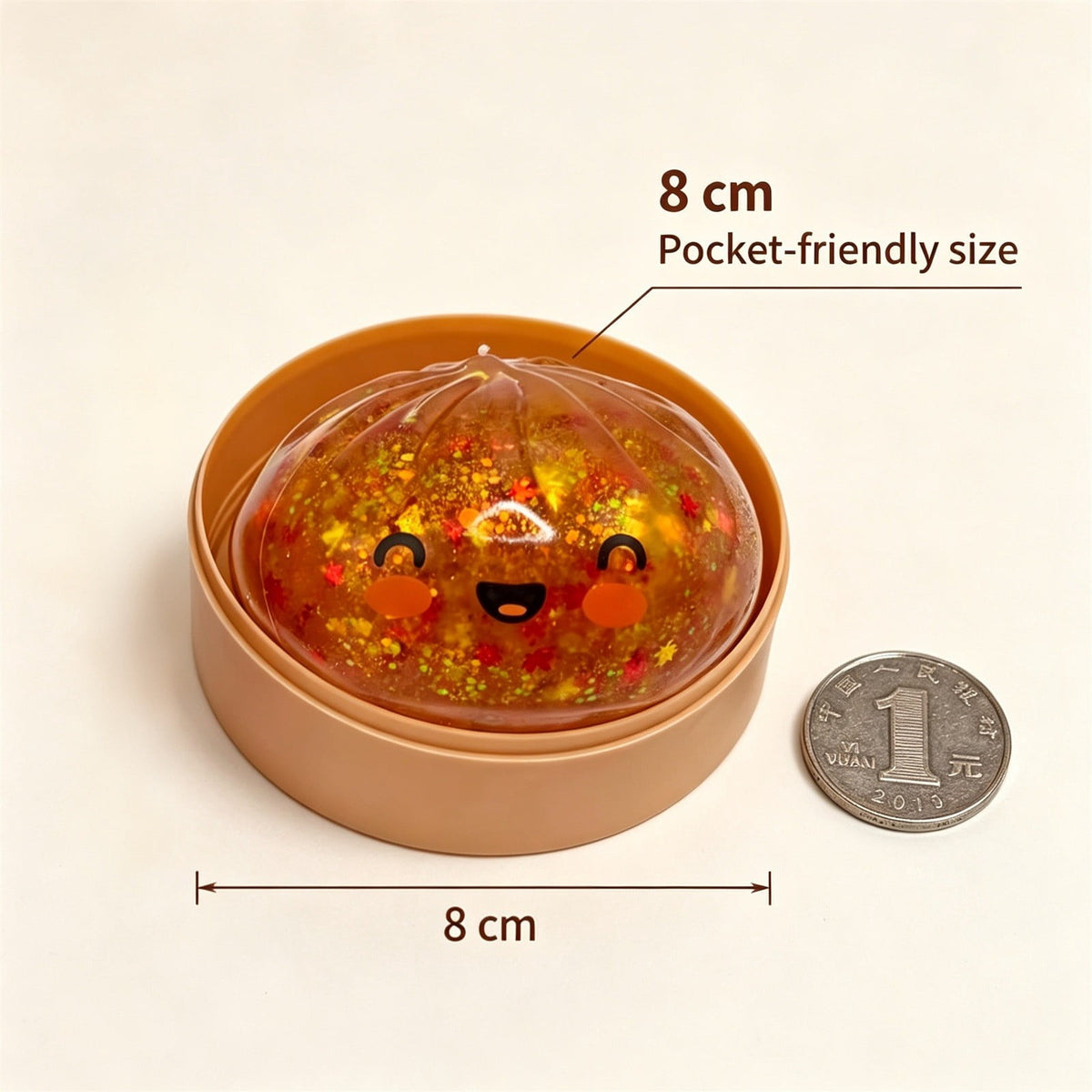 🍂 RMS Giant Glitter Dumpling – Fall Leaves Edition | Mystery Squishy with Rare Leaf-Filled Surprise
