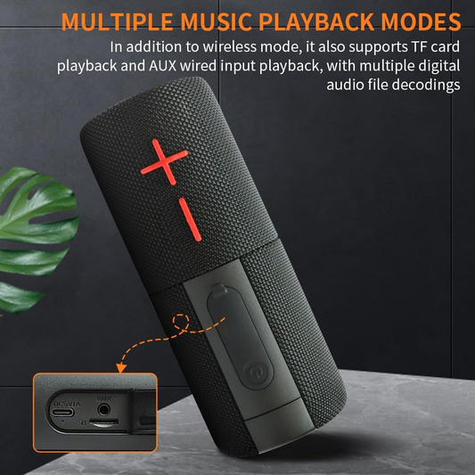 Elevate Your Audio Experience with the 2-in-1 Magnetic Splittable Bluetooth Speaker - Waterproof, 20W Stereo Sound, and 24-Hour Playtime for Home, Outdoor Adventures, and Travel!