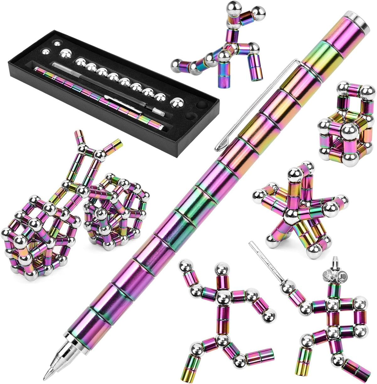 🧲 Magnetic Fidget Pen – Satisfying Desk Gadget & Stress-Relief Toy