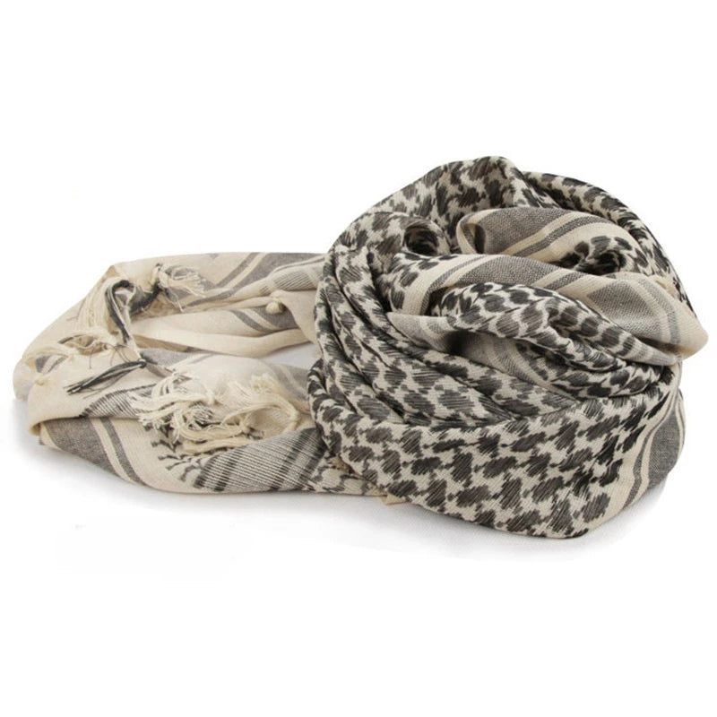 🧣🌍 Desert Nomad – Men’s Cotton Keffiyeh & Versatile Head Wrap ✨