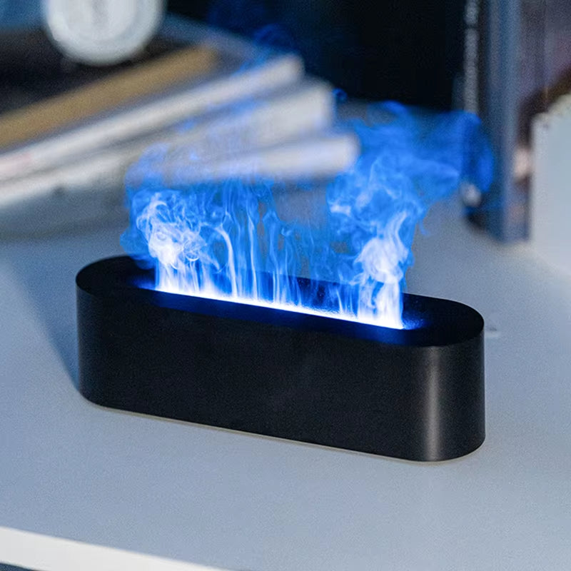 🔥✨ FlameGlow Aromatherapy Diffuser – Colorful Flame-Effect Humidifier with Cool Mist & Timer 🌿💧