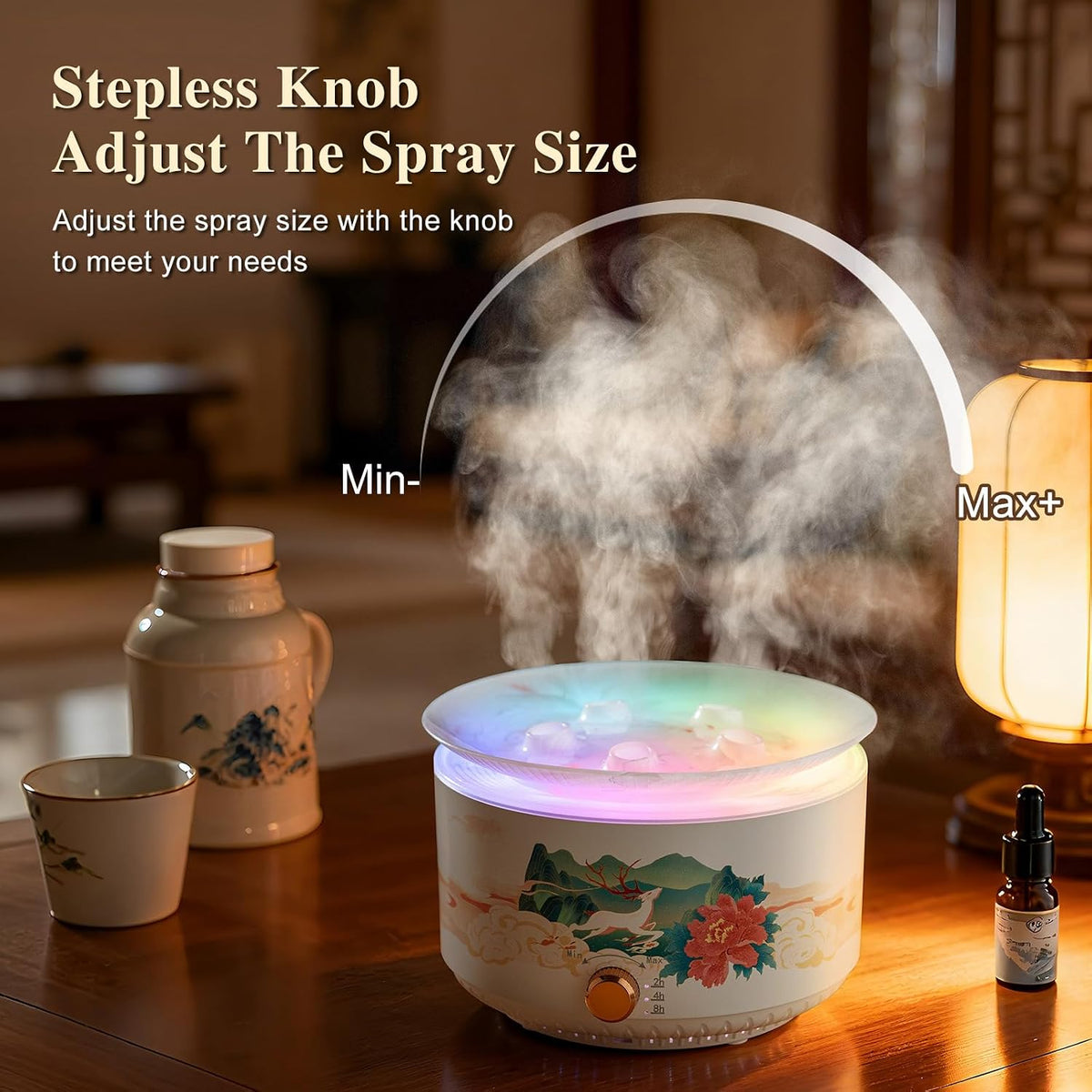 🪼✨ Jellyfish Glow – 360ml Ultrasonic Essential Oil Diffuser with 7-Color Lights & Remote Control 🤍🌈