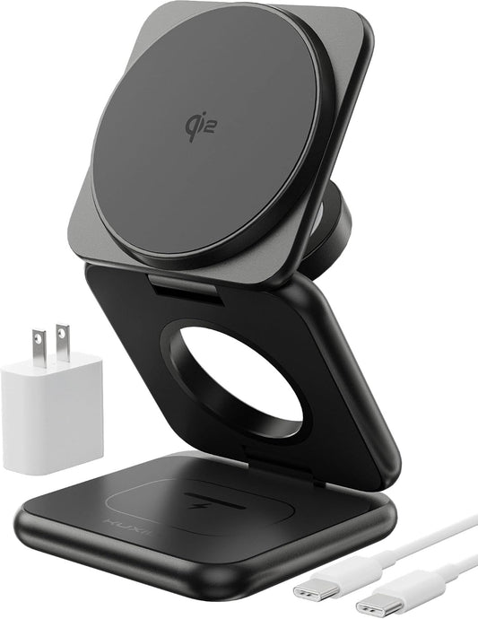 One Charger. Three Devices. Zero Clutter. – KUXIU 3-in-1 Wireless Charging Station