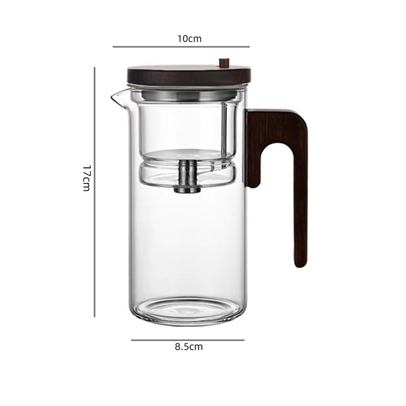 🍵✨ Steep. Click. Sip. – Magnetic Glass Tea Pot with One-Touch Tea Separation 🌿