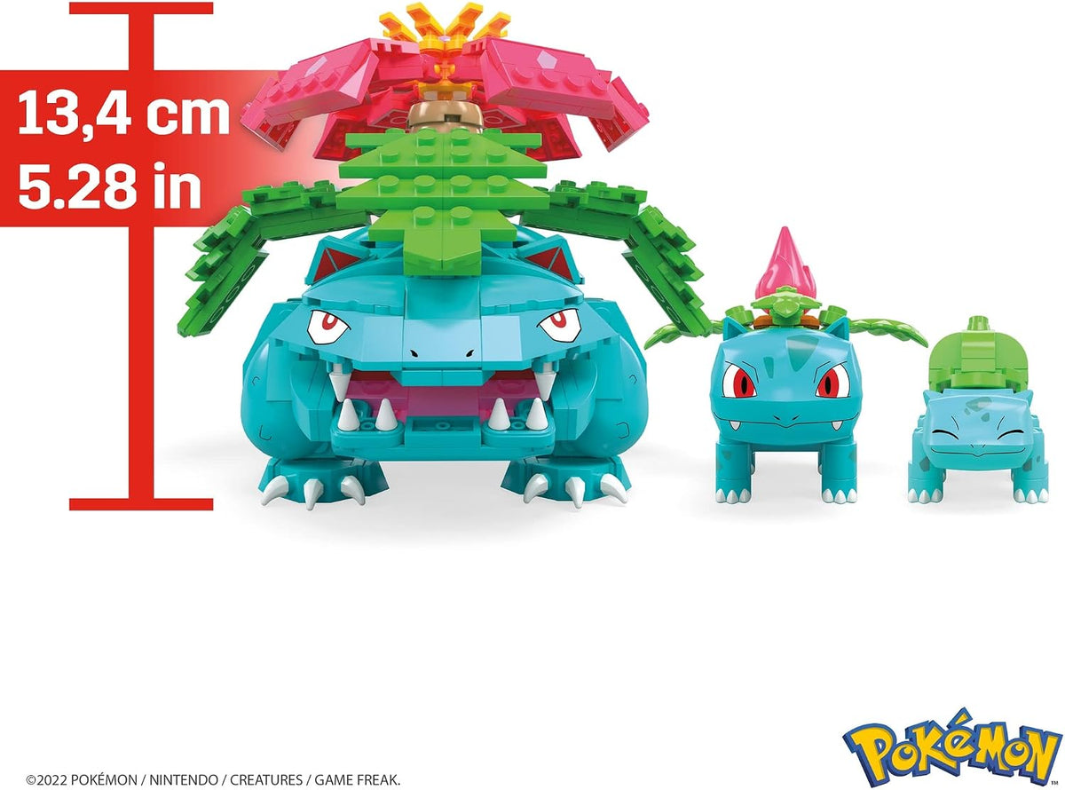 🎮🌿 MEGA Pokémon Bulbasaur Evolution Building Set – 622 Pieces, 3 Poseable Characters & Epic Pokémon Adventure Toy 💚✨