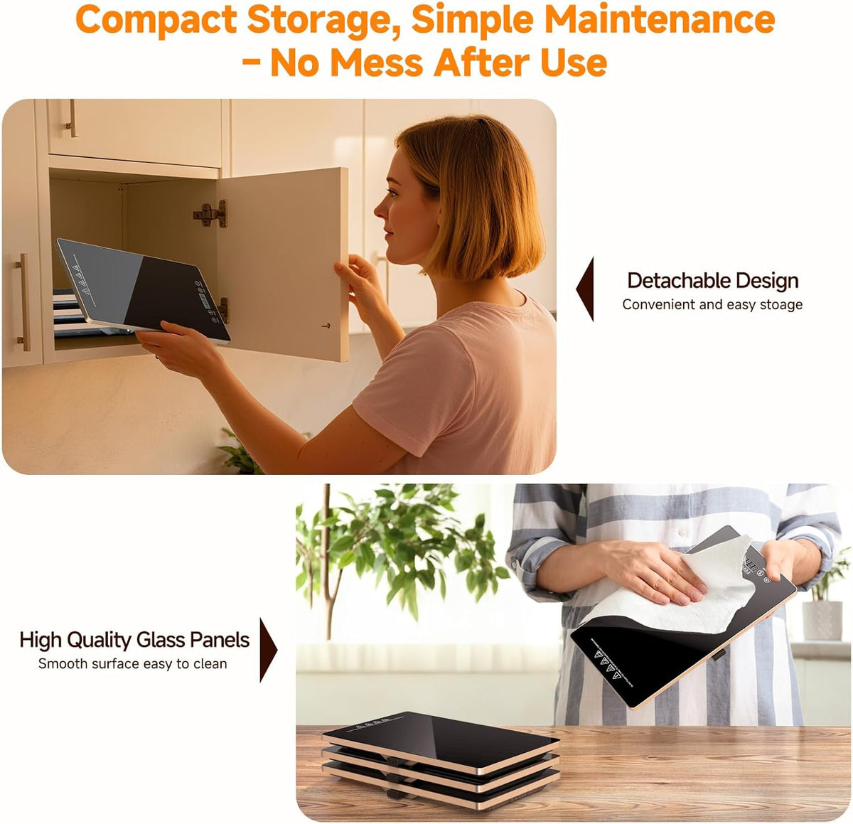 ✨ 4-in-1 Electric Food Warming Tray – Keep Meals Warm for Parties & Gatherings