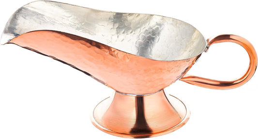 🧡🍁 Copper Charm – Handmade Turkish Copper Gravy Boat for Holiday Feasts ✨🥄