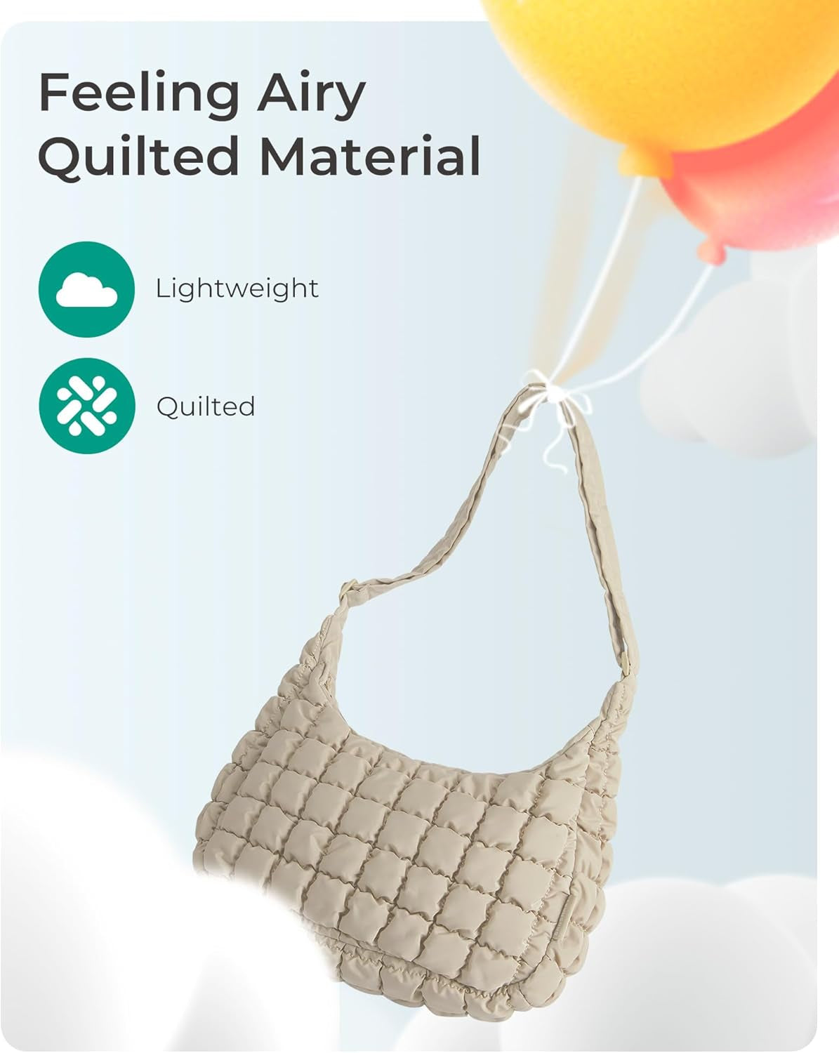 👜✨ Quilted Chic Crossbody Bag for Women – Stylish Travel Purse & Versatile Hobo Shoulder Bag 💕🌸