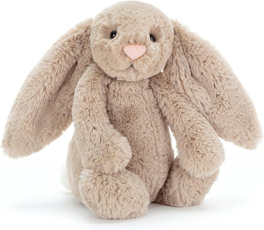 🐰🤎 Bashful Beige Bunny – Medium 12” Ultra-Soft Plush Stuffed Animal & Cuddly Gift 🎁✨