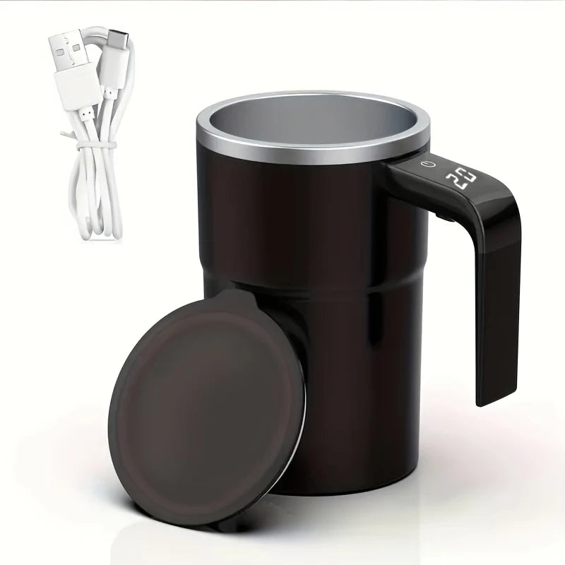Revolutionary Smart Temperature Control Automatic Stirring Coffee Cup - Your Ultimate Rechargeable & Portable Travel Mug