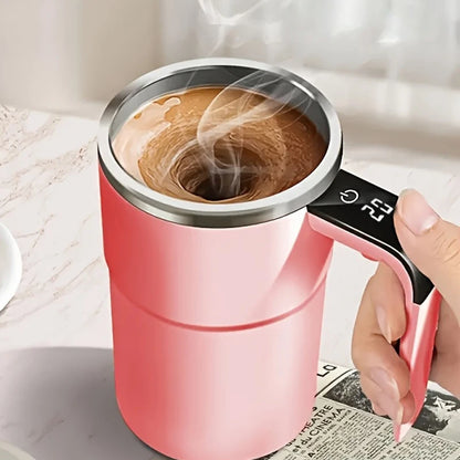Revolutionary Smart Temperature Control Automatic Stirring Coffee Cup - Your Ultimate Rechargeable & Portable Travel Mug